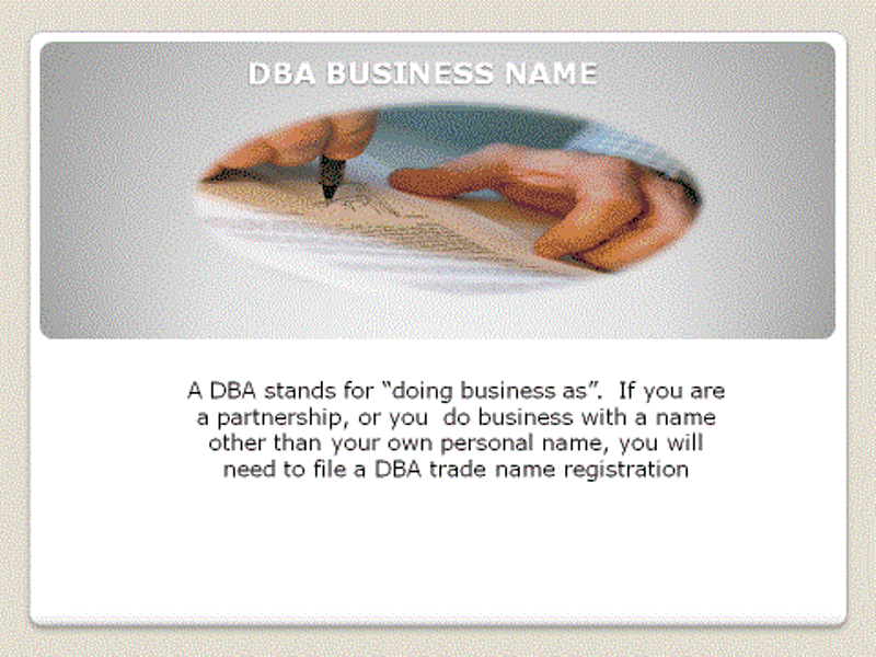 DBA (Doing Business As)

